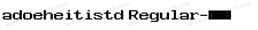 adoeheitistd Regular字体转换